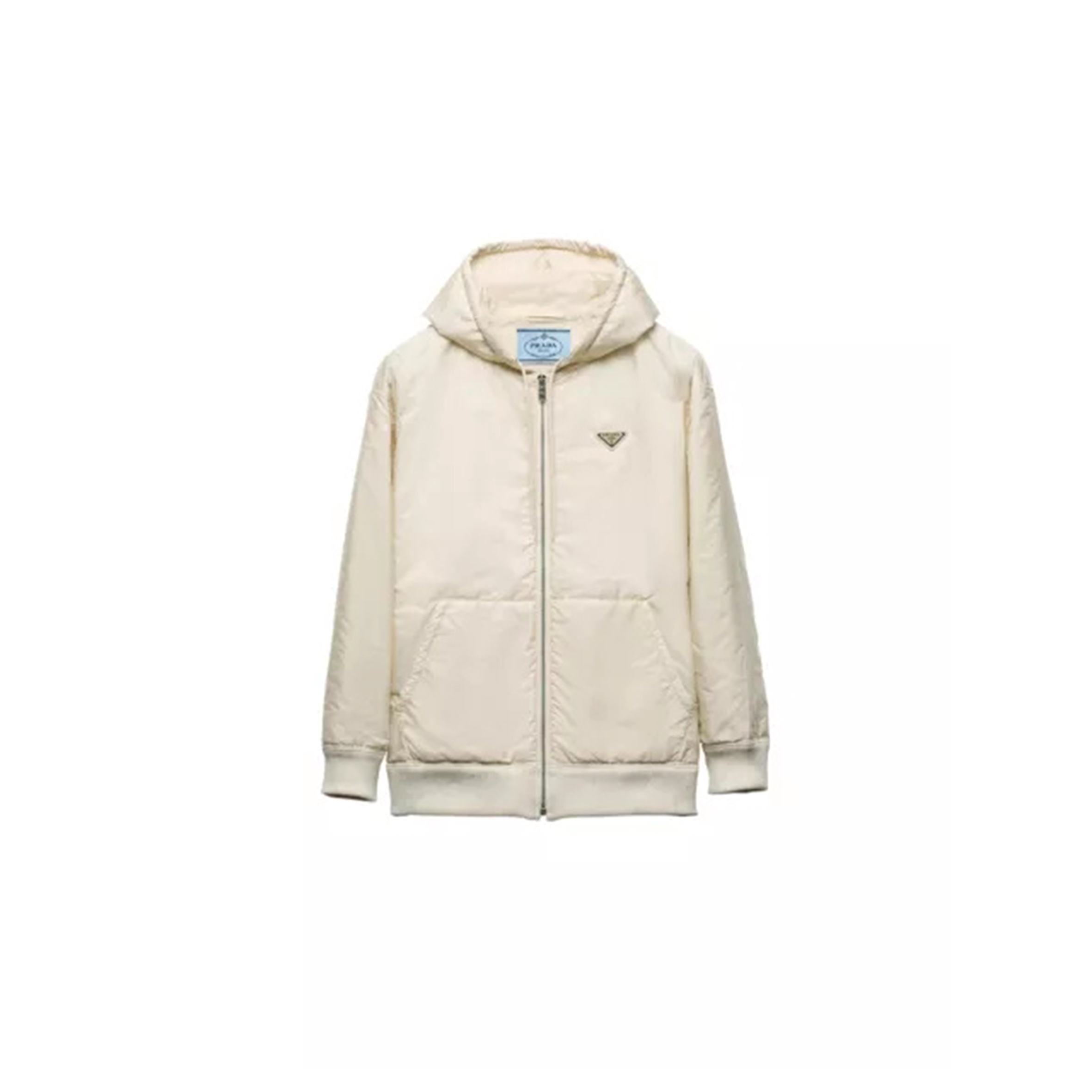 PRADA BRAND-PLAQUE NYLON JACKET 